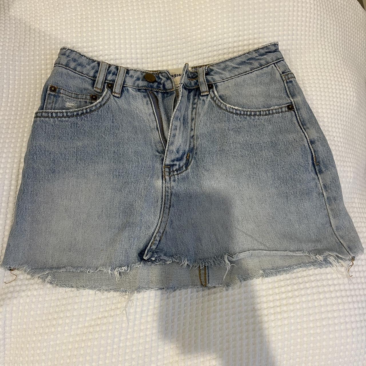 Insight Denim Skirt Size 24 Mini skirt - Depop