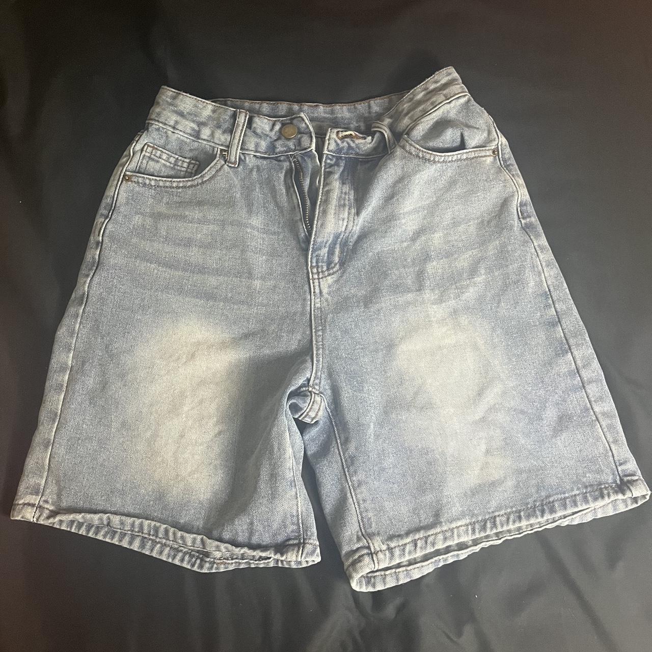 light blue vintage shorts | size M 7/8 - Depop