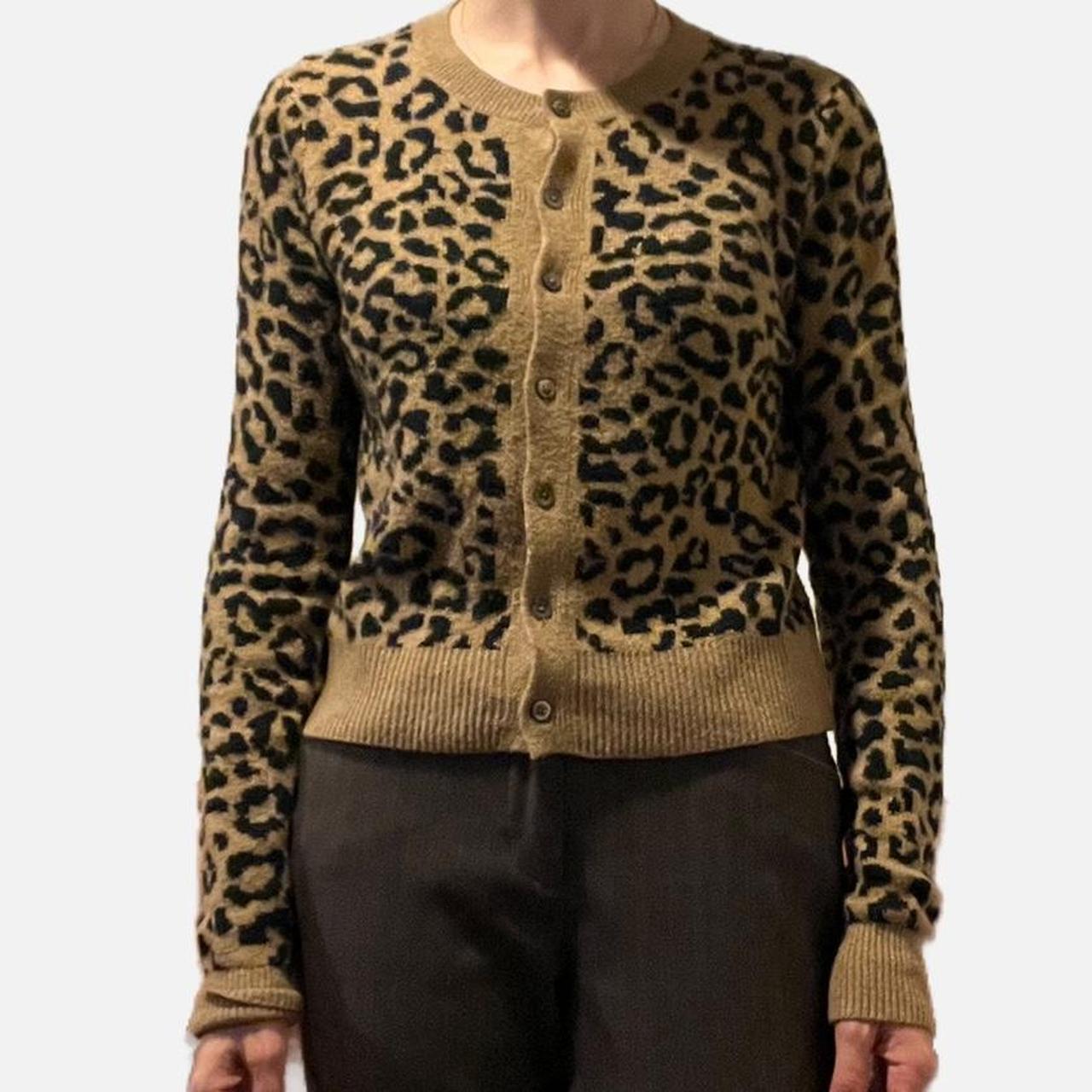 Leopard print cardigan old navy best sale