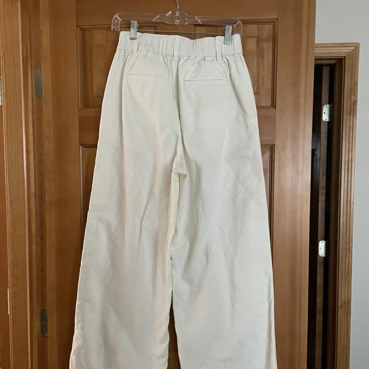 Madewell Women's White Trousers | Depop