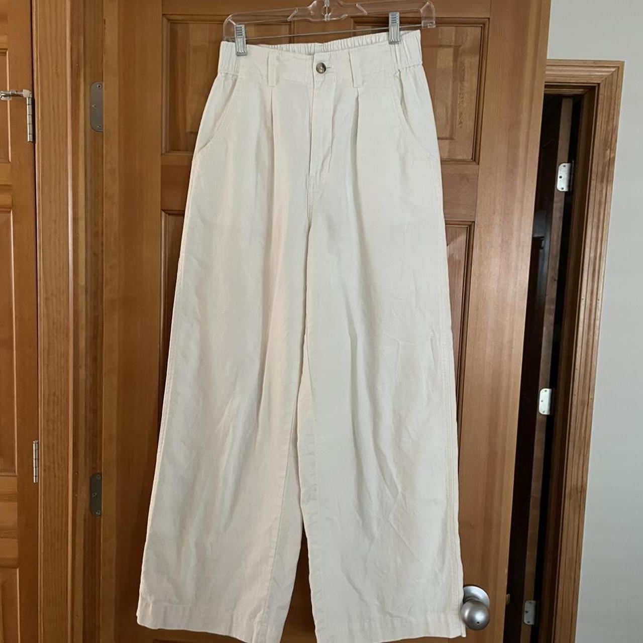 Madewell Women's White Trousers | Depop