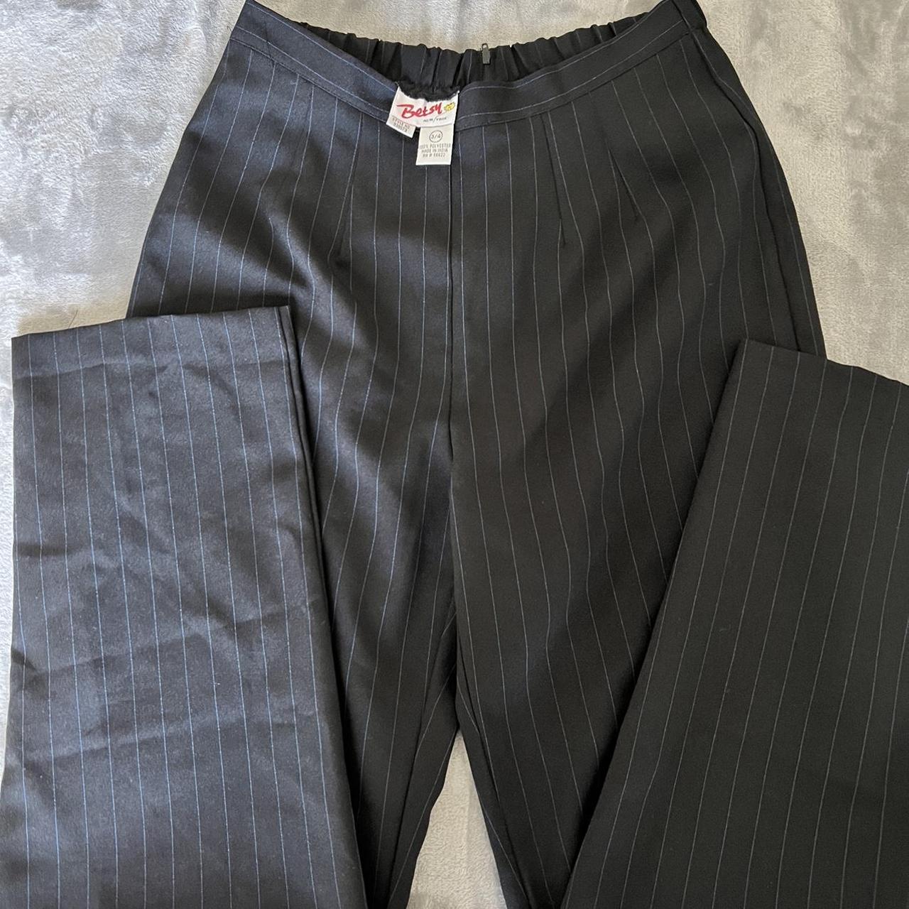 Betsy pinstripe 90s pants Vintage Perfect condition... - Depop
