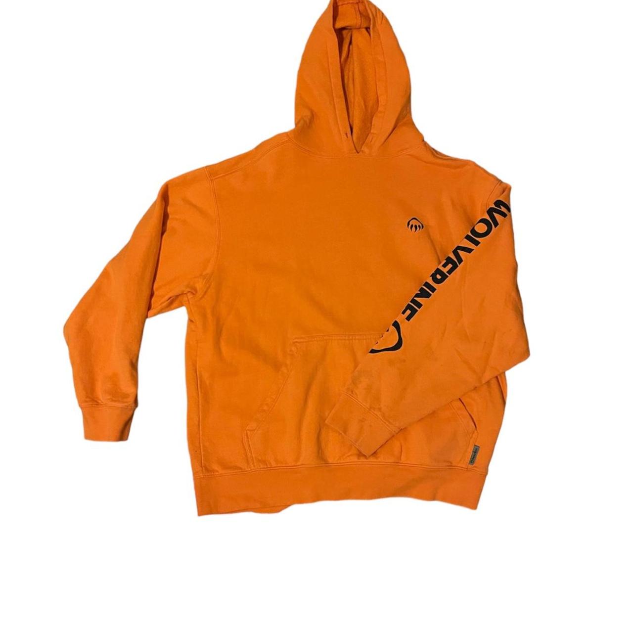 Orange Wolverine Hoodie -size large -great... - Depop