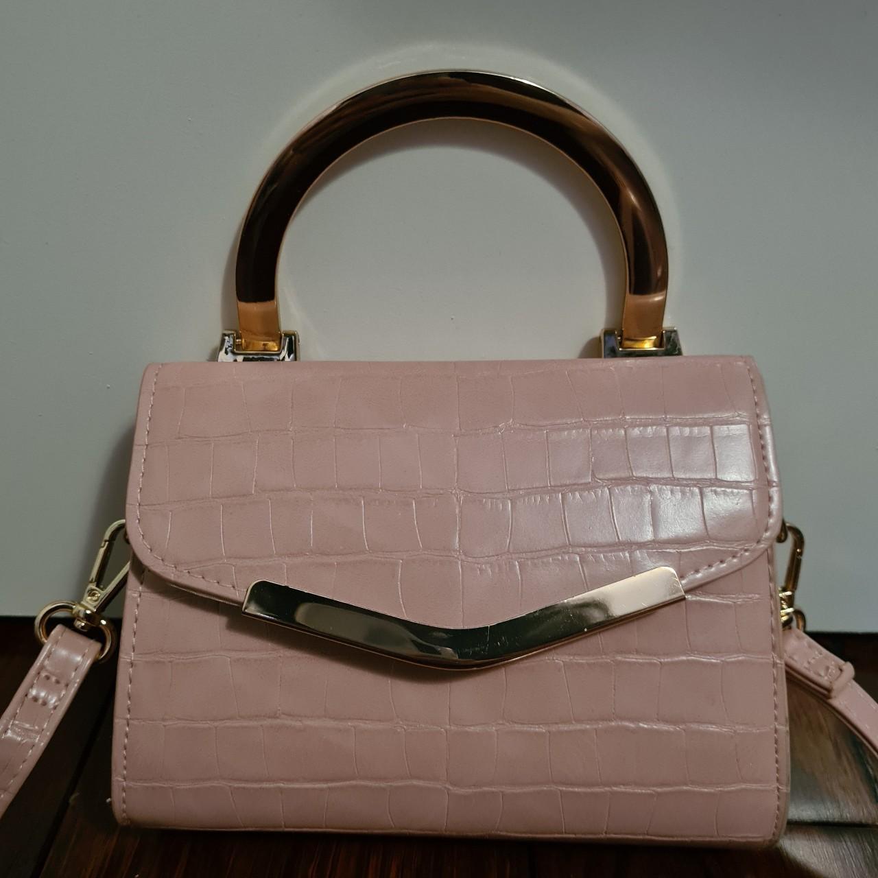 Small Pink Crossbody and Clutch Handbag Brand -... - Depop