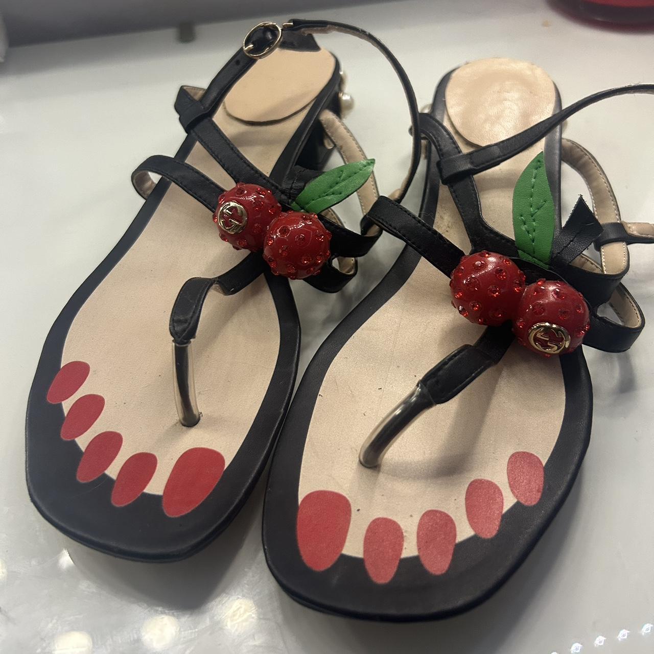 Gucci discount cherry sandals