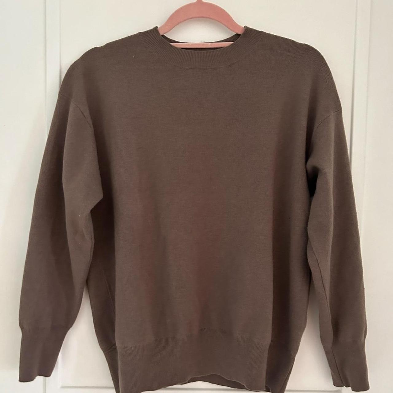 Muji Brown Sweater, Worn once, great condition, Size XS