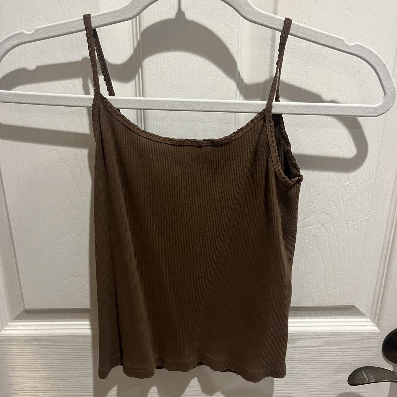 Brandy Melville brown top worn a few times/ no... Depop