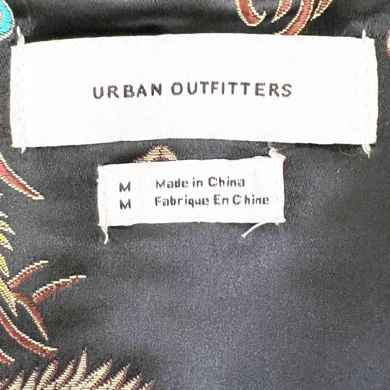 Urban Outfitters Chinese dragon zip up satin bomber... - Depop