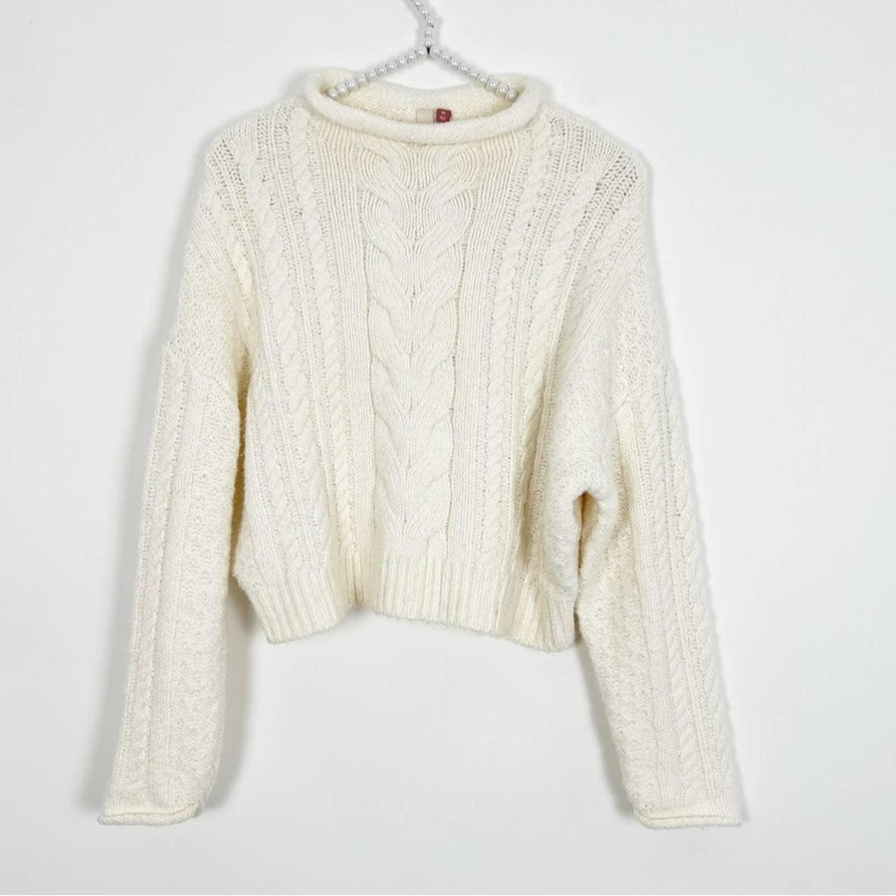 Anthropologie Pilcro cable knit sweater Size XS Pit... - Depop