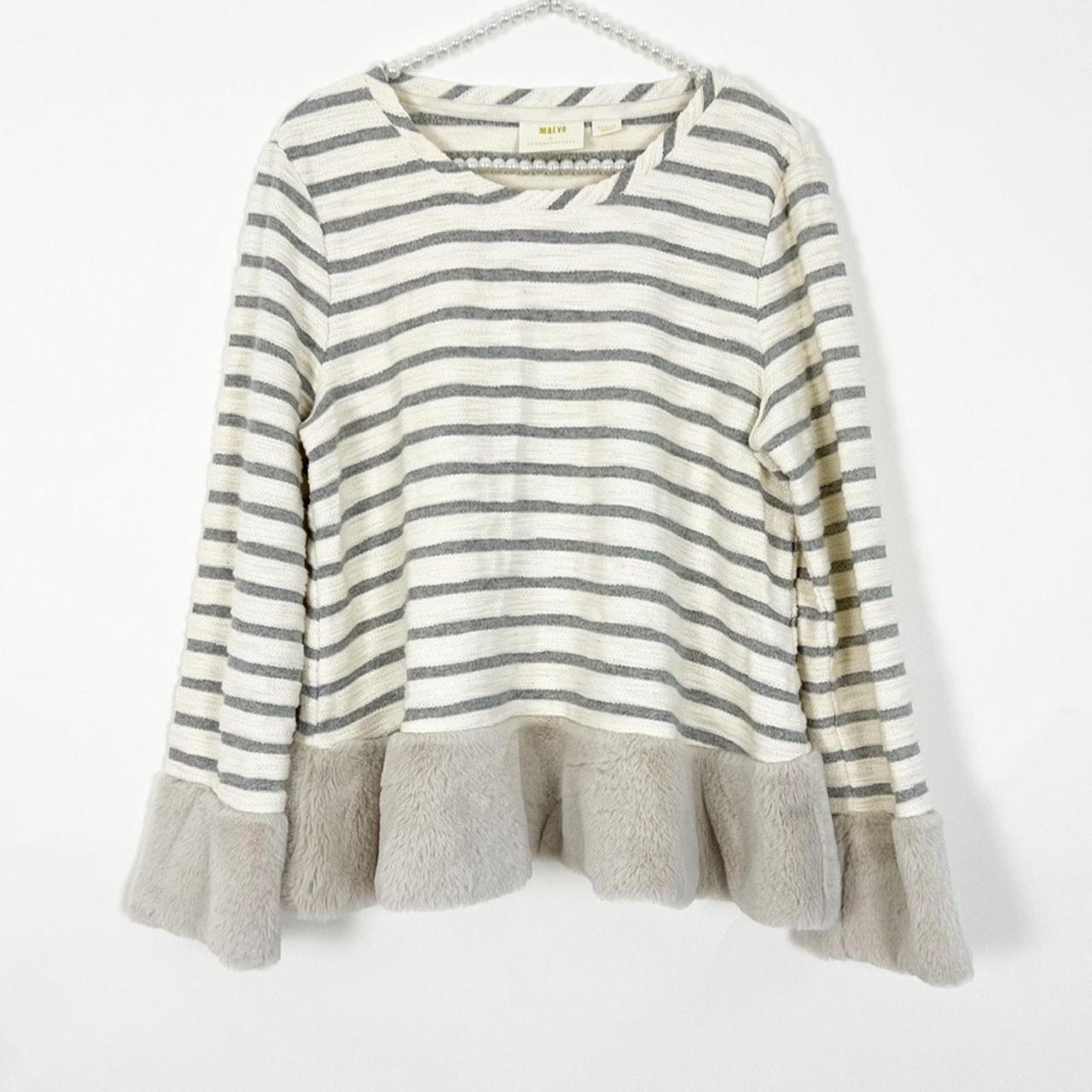 Festive striped jumper anthropologie best sale