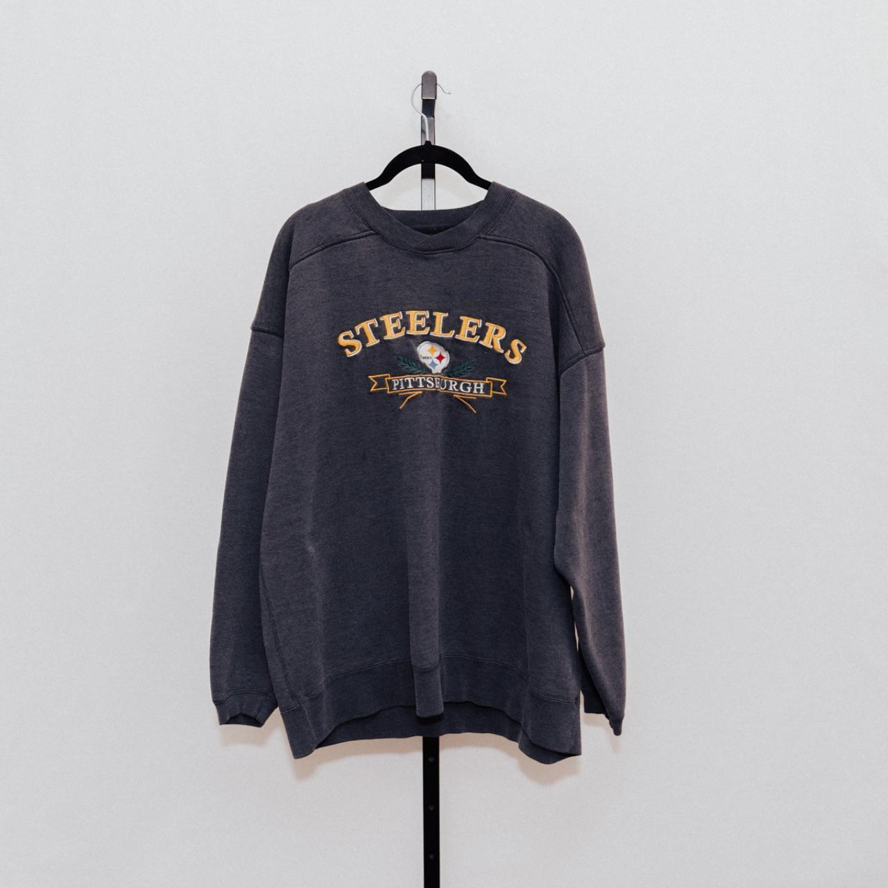 Starter Women's Pittsburgh Steelers Crew Neck Sweatshirt L / Black Women Sportswear