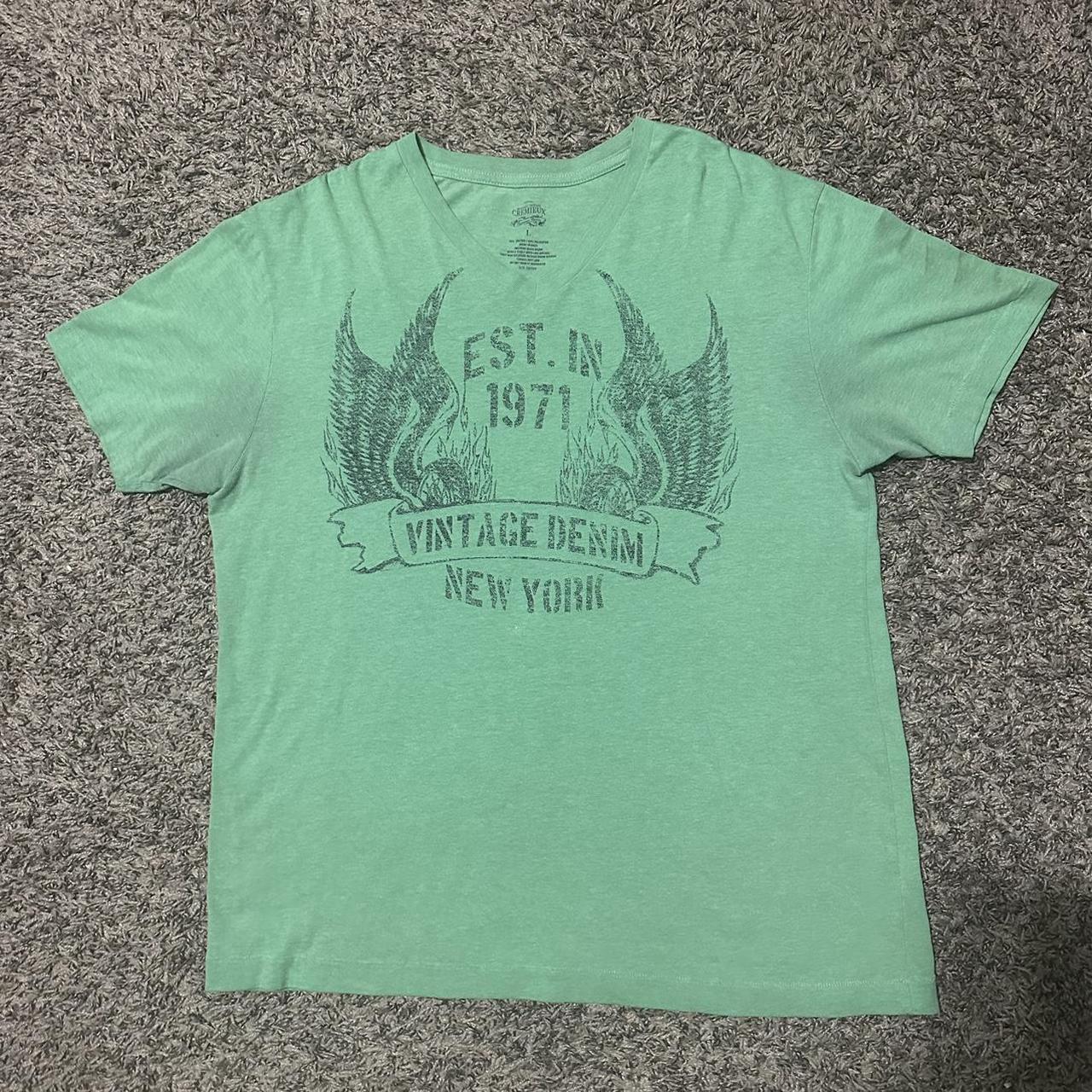 Cremieux Men's Green T-shirt | Depop