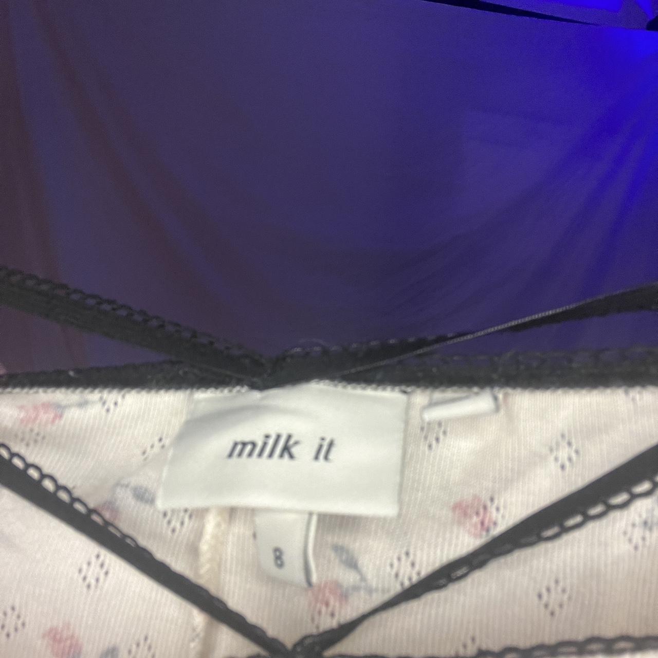 Milk It Women's Pink and White Trousers (4)