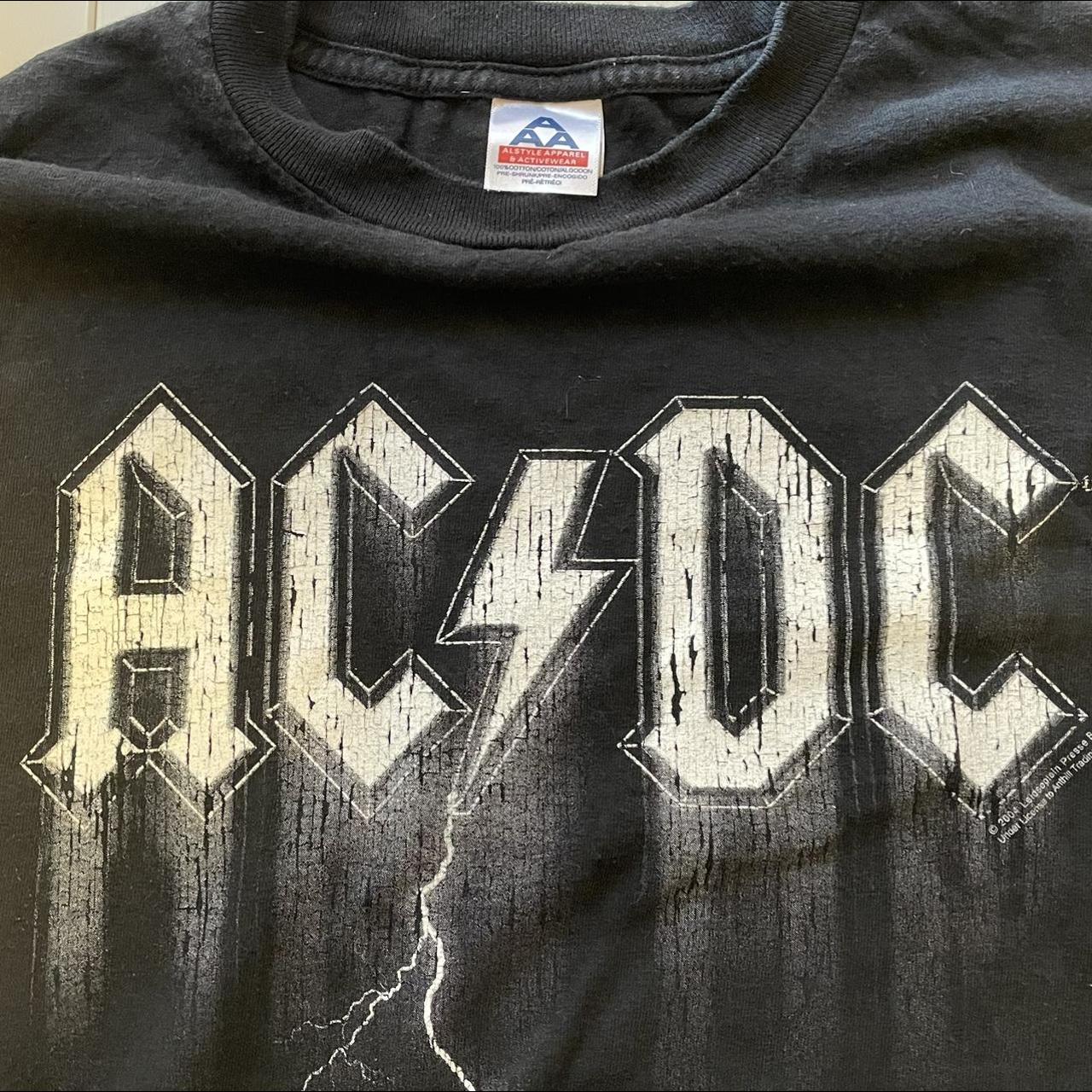 Vintage Made in USA AC/DC BAND Tshirt Tag is Made in... - Depop