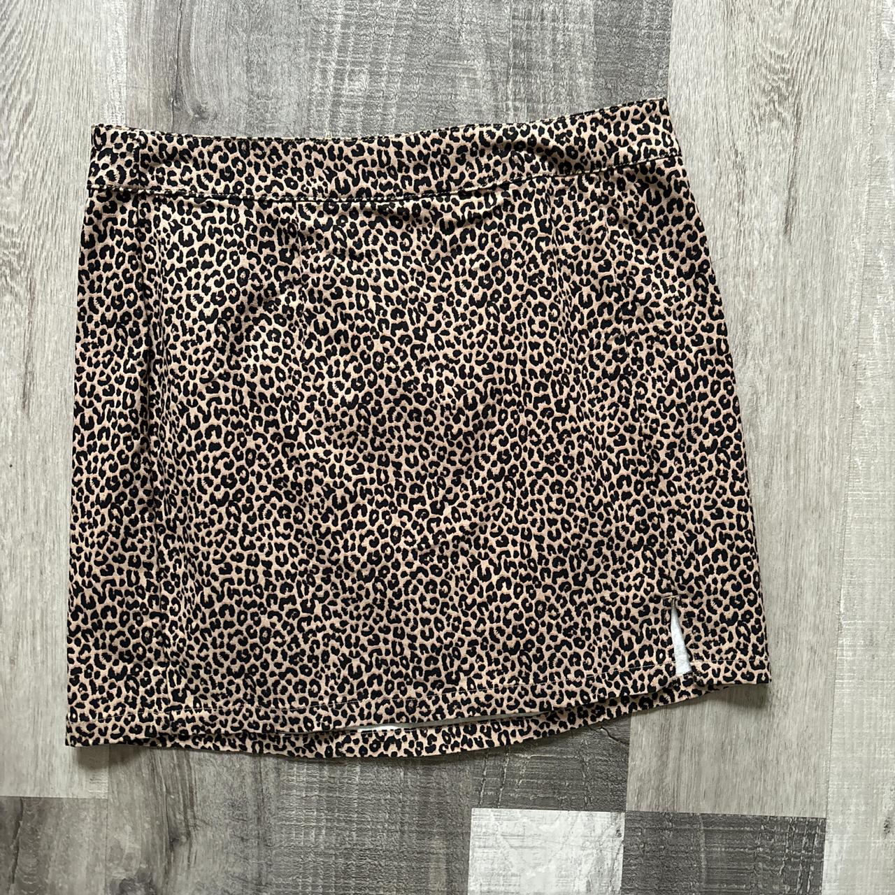 Cheetah print skirt garage hotsell