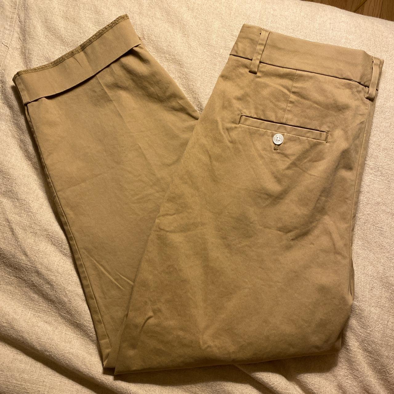 Banana Republic High Rise Pleated Tapered Vegan - Depop