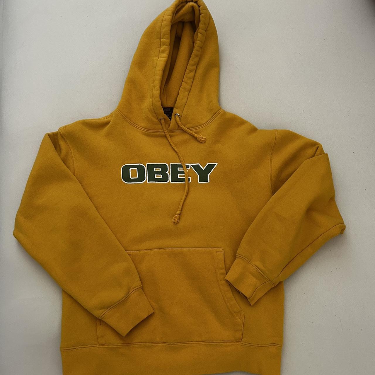 Yellow obey sale hoodie