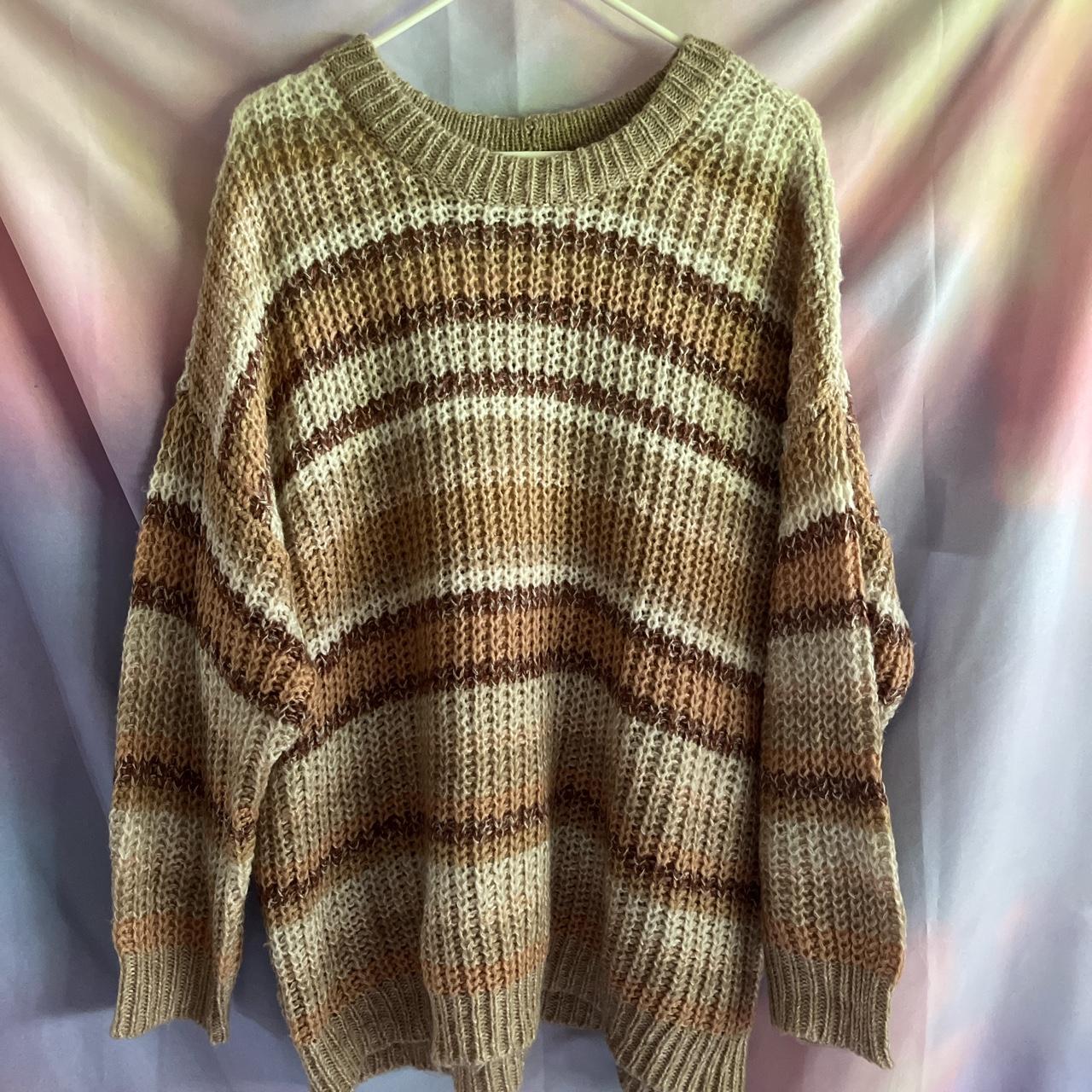 Cottagecore oversized sweater - super long and fits... - Depop