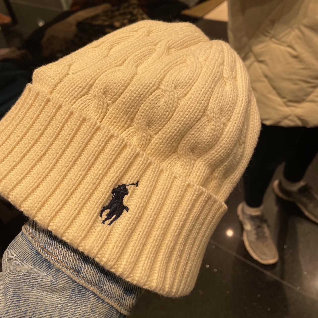 Genuine Polo Ralph Lauren embroidered-logo beanie.... - Depop