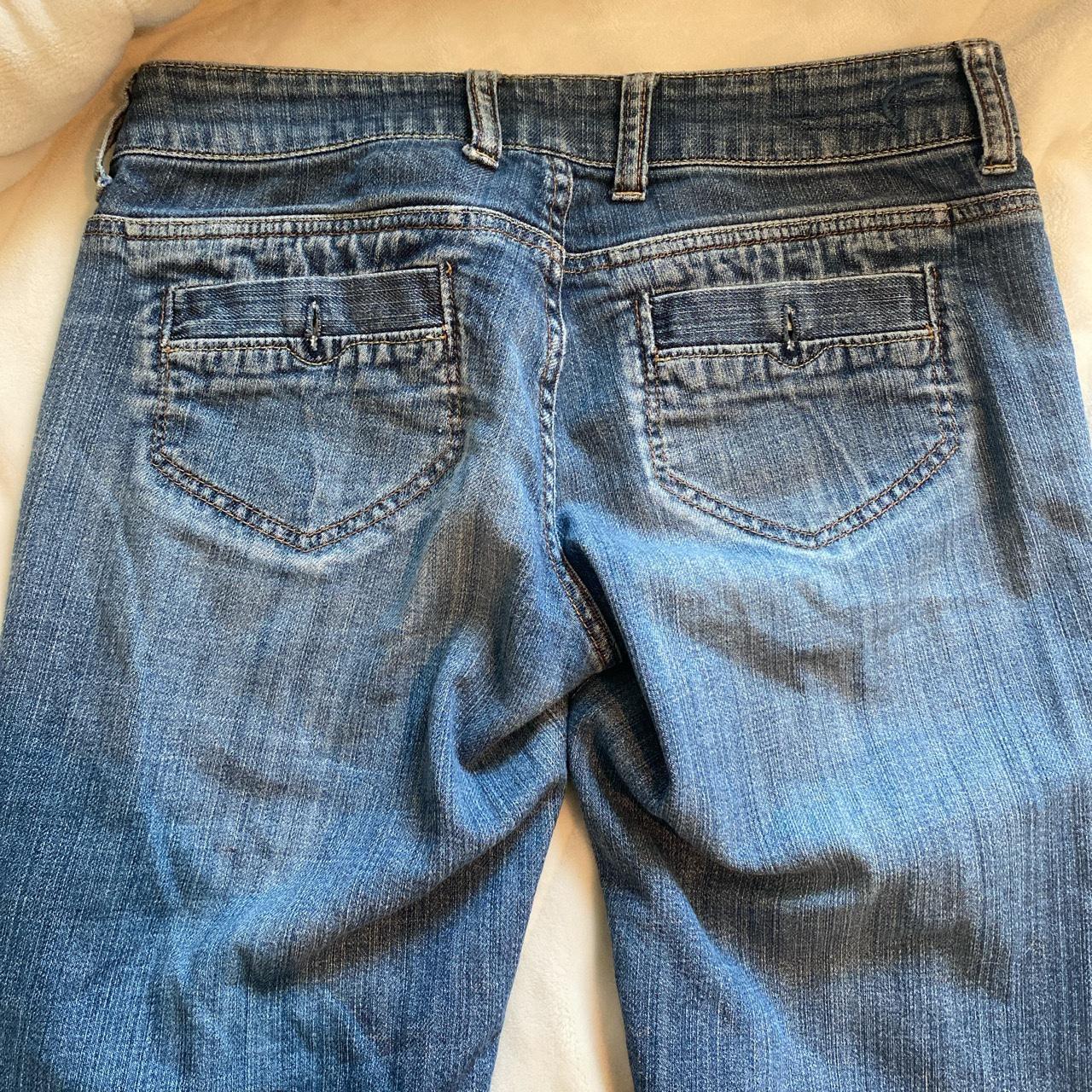 american eagle vintage low rise baggy jeans 4... - Depop