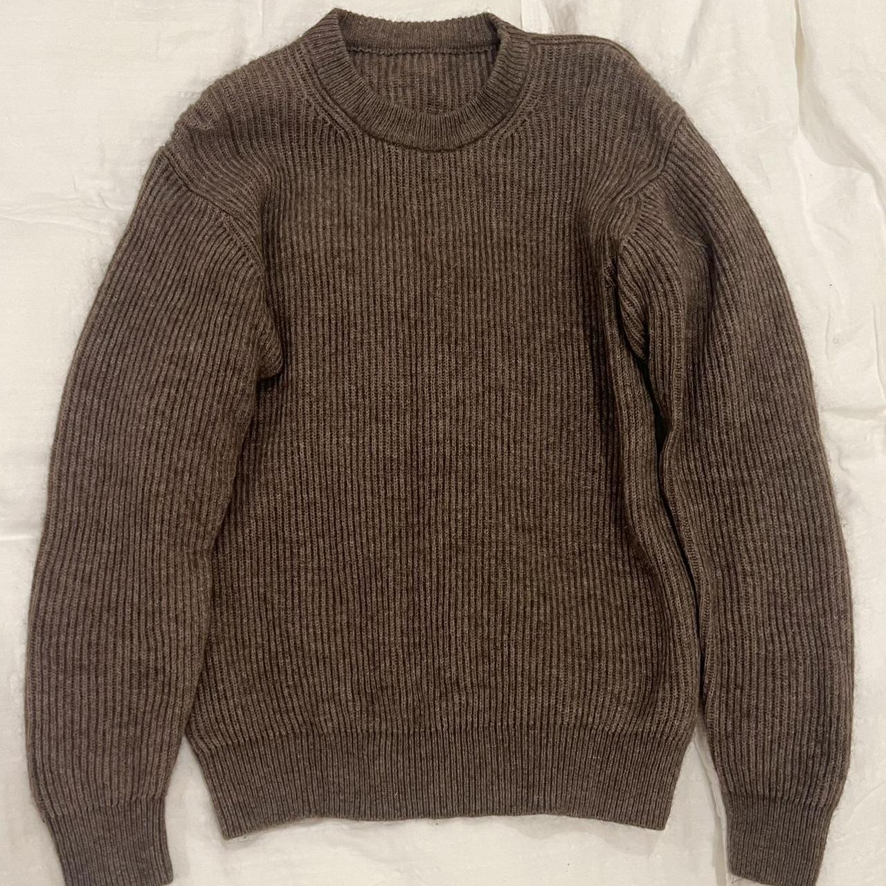 MUJI brown yak sweater🐻🤎 ~condition: very good,... - Depop