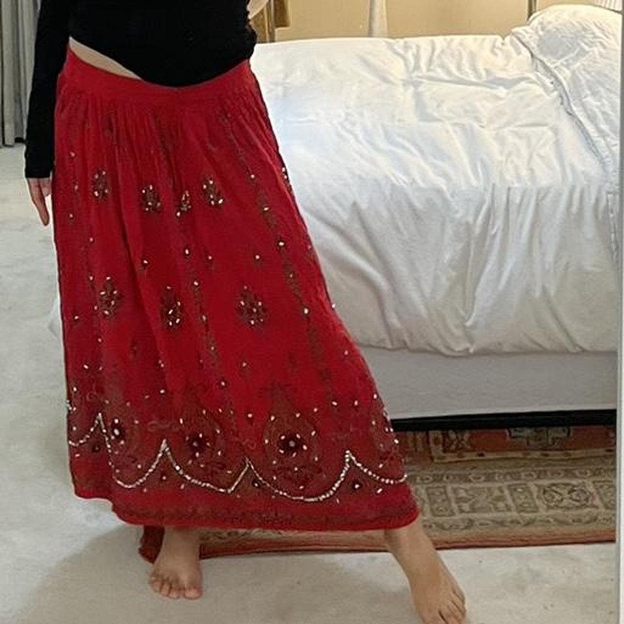 Sheer indian clearance skirt