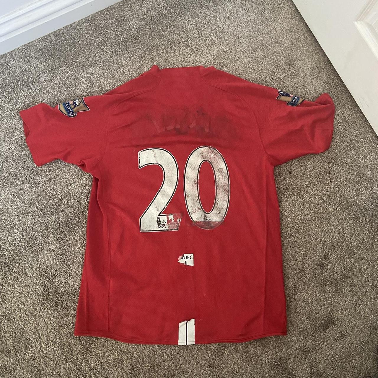 Manchester United Retro Home Kit 2008 🕜 Best United... - Depop