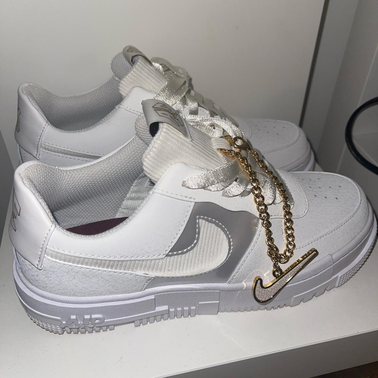 Air Force 1 pixel gold tick diamonds Very rare Depop