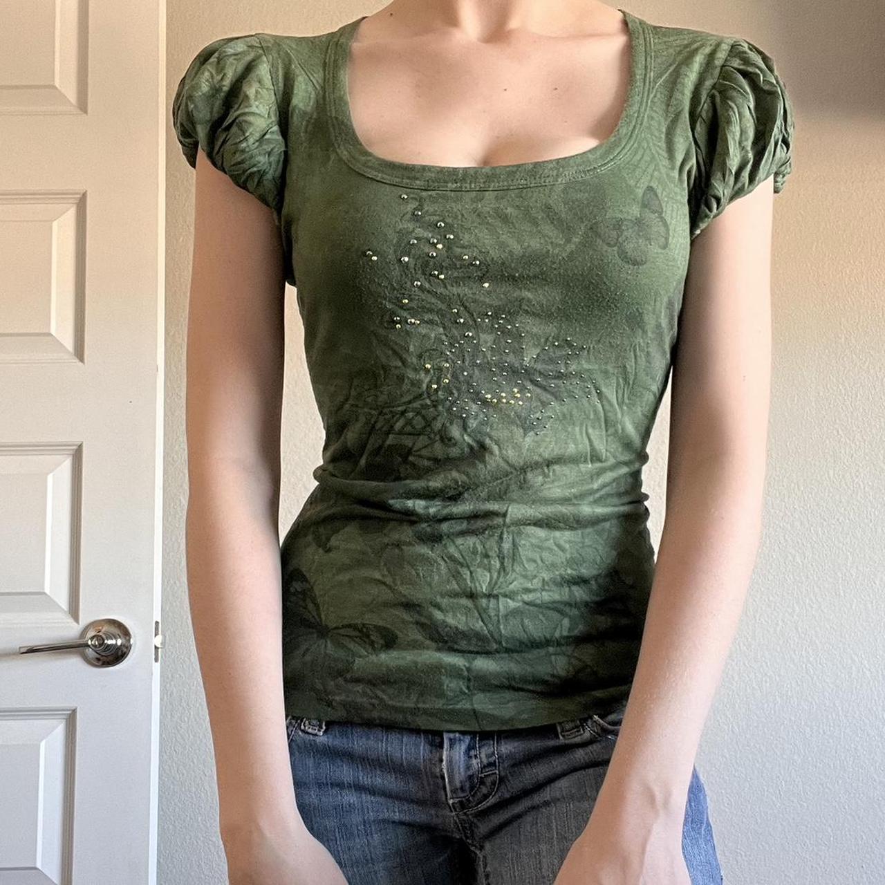 Women's Green Blouse | Depop