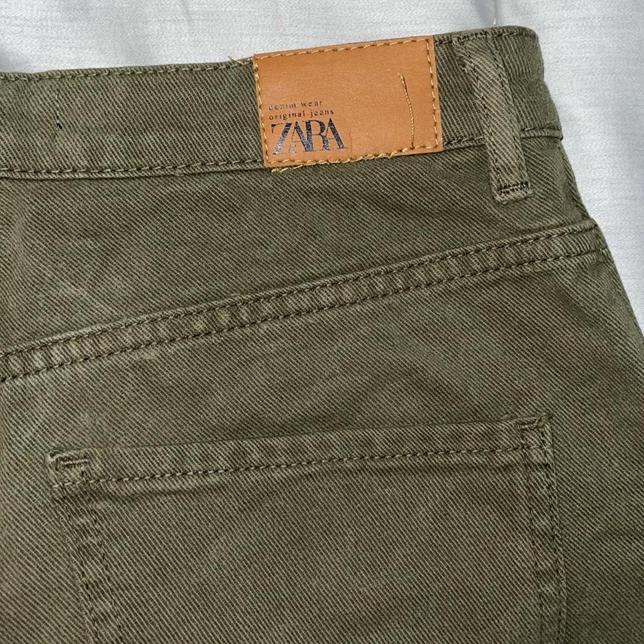 Zara Women's Green Jeans | Depop