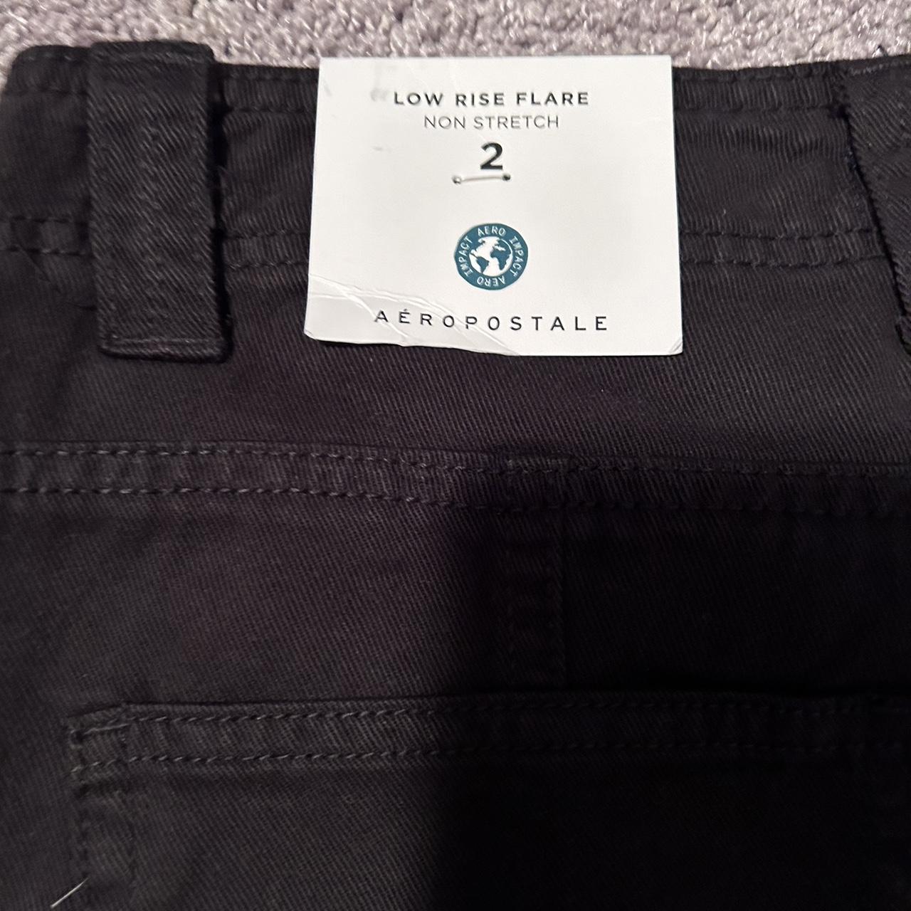 black aeropostale low rise flare pants - brand