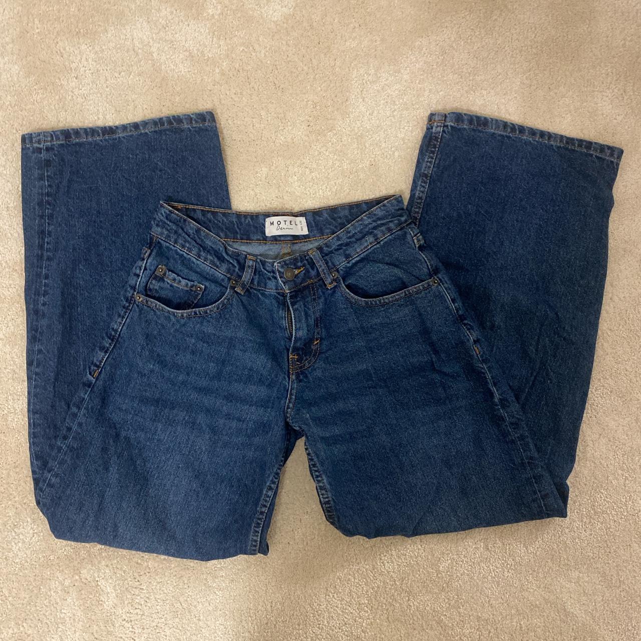 MOTEL X JACQUIE Roomy Extra Wide Low Rise Jeans in... Depop
