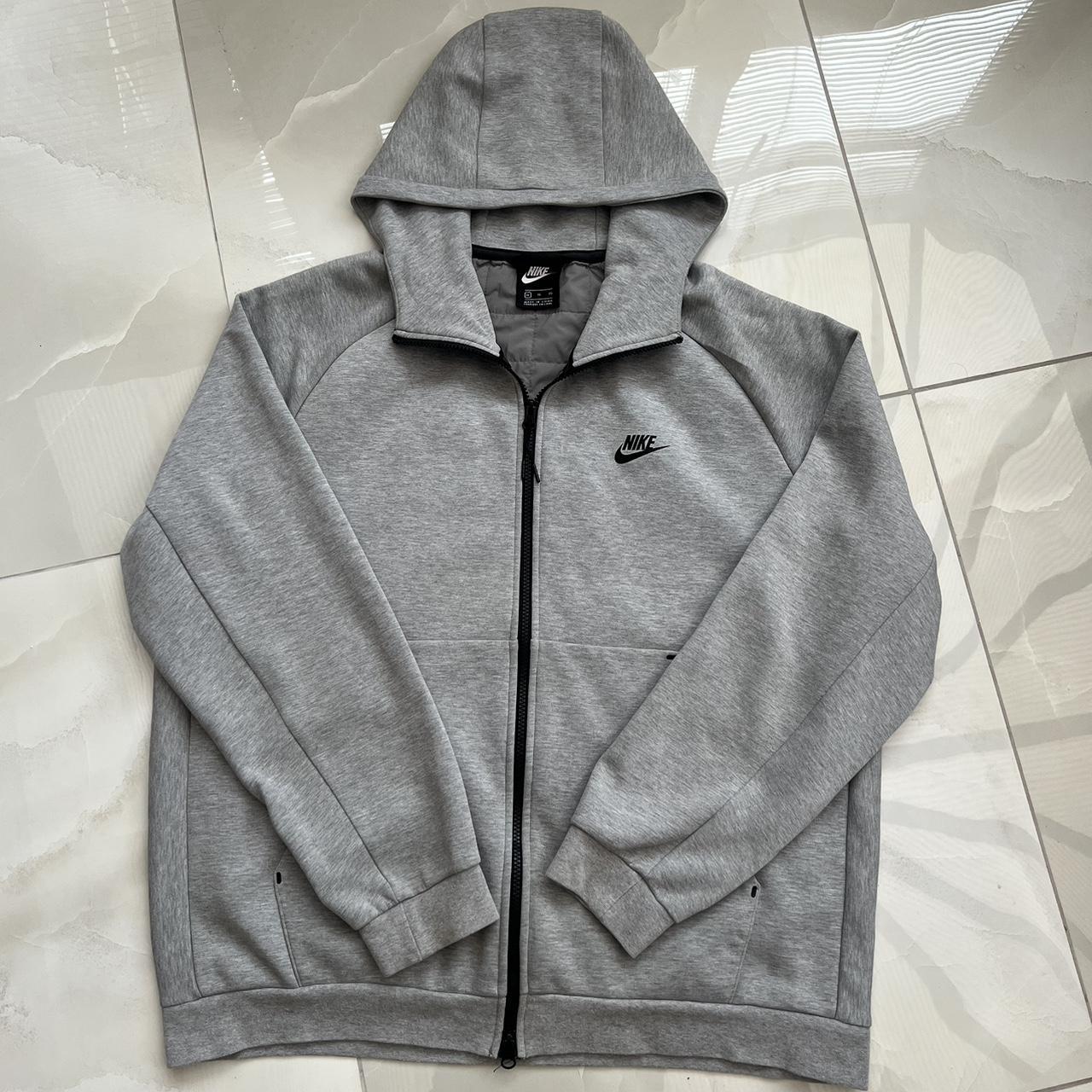 Mens tech fleece Rare winter tech fleece grey -worn... - Depop