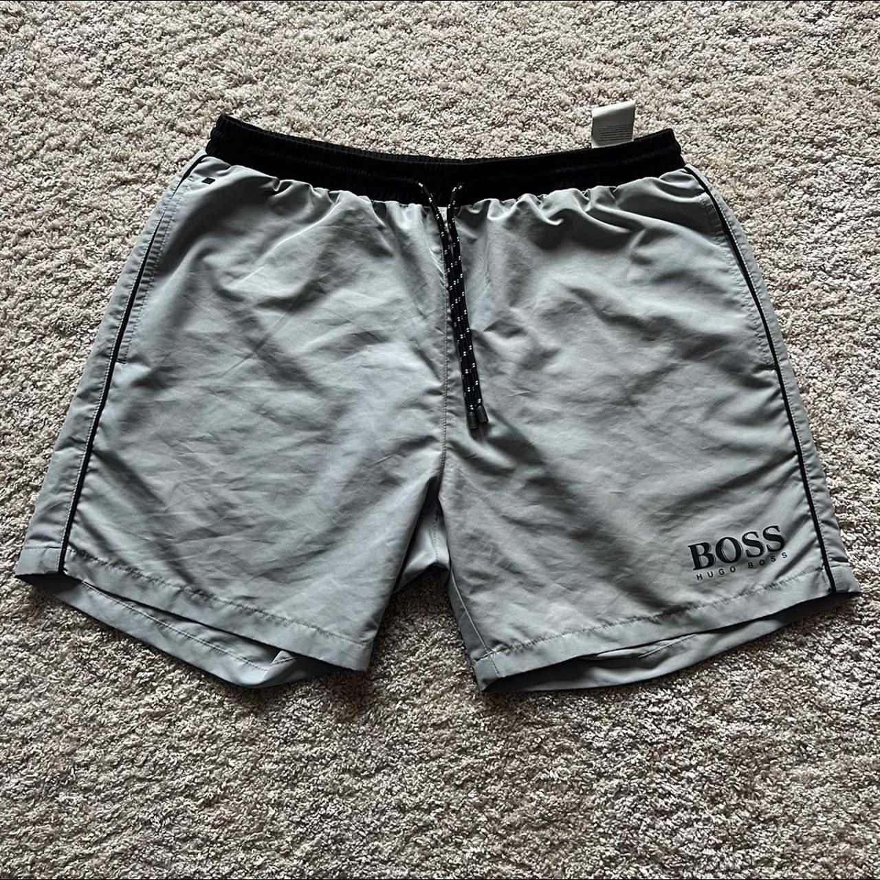 Hugo Boss Men's Grey Shorts Depop