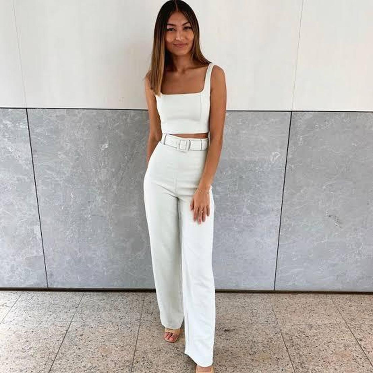 White kookai oyster pants