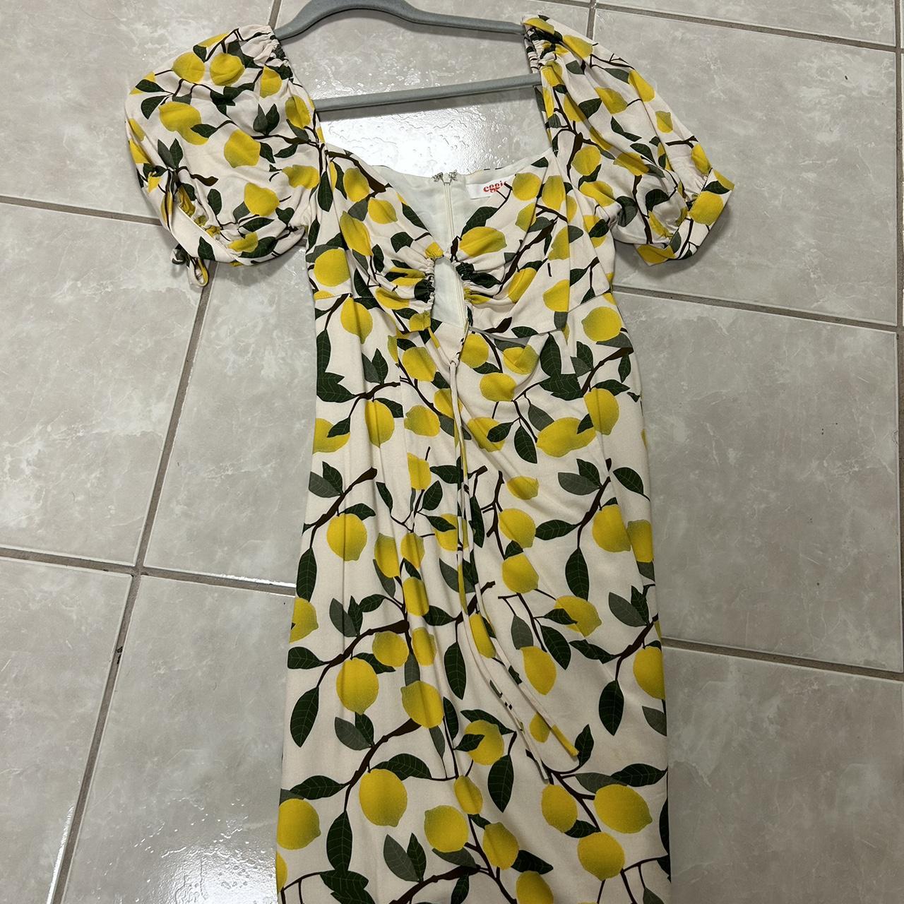 Lemon print mini outlet dress