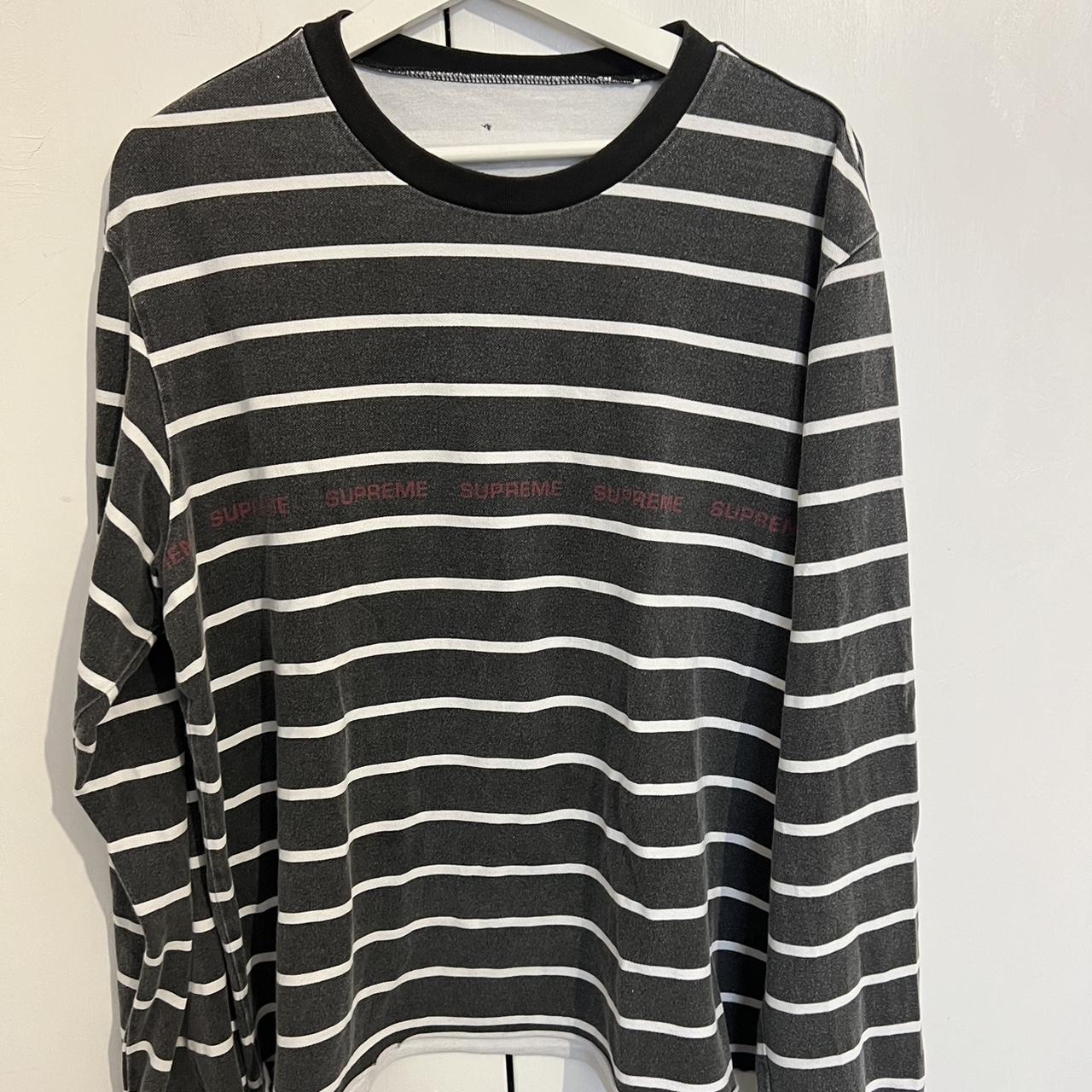 Striped supreme long sleeve online