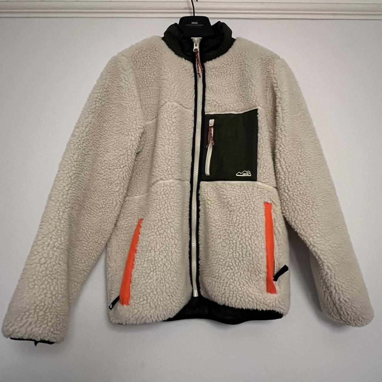 Zara Men's Cream and Black Jacket Depop