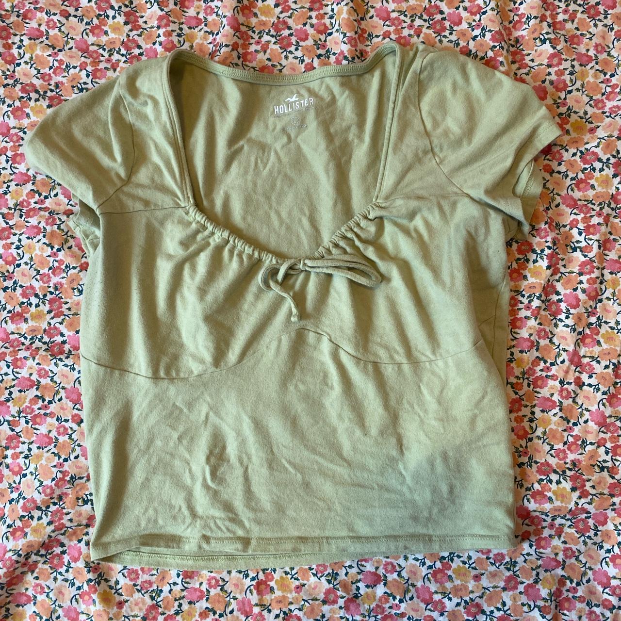 Hollister Co. Women's Green Croptop Depop