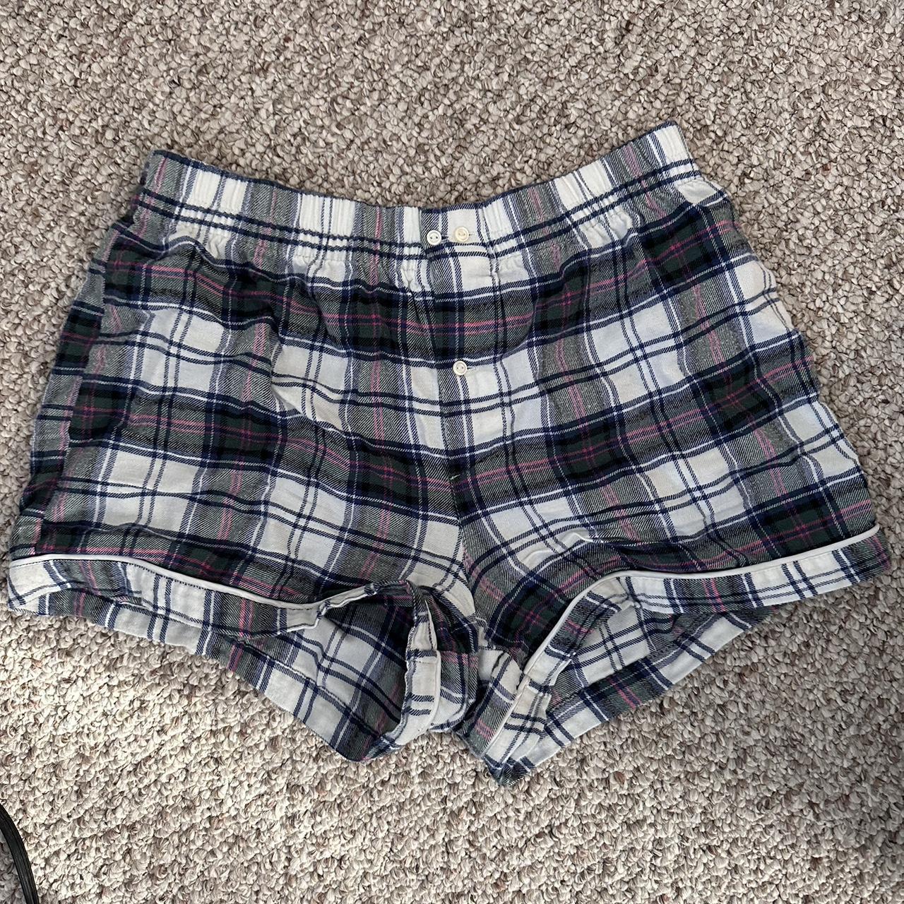 Gap body flannel pajama shorts gap shorts pajamas Depop