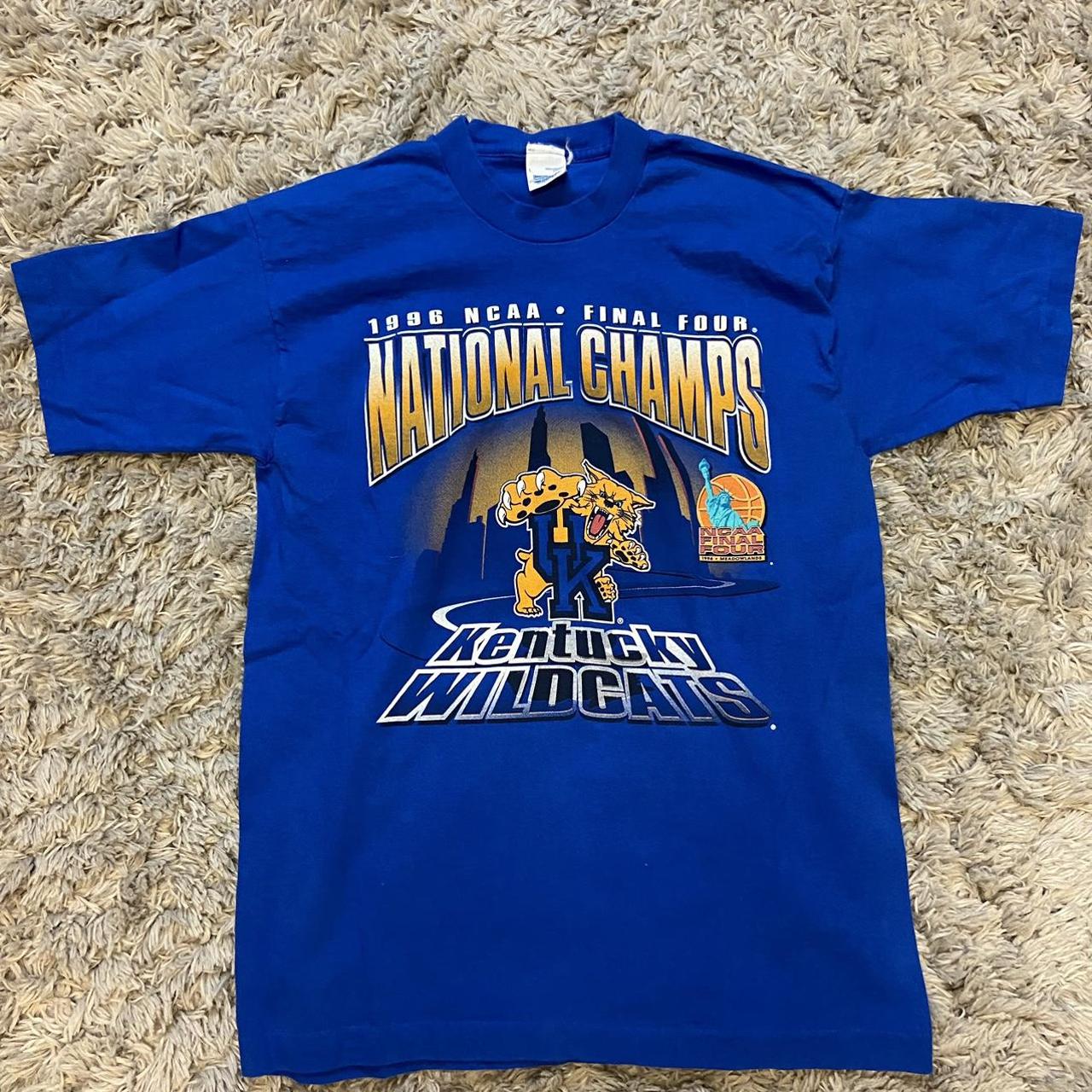 Kentucky Wildcats National Champions Single Stitch... - Depop