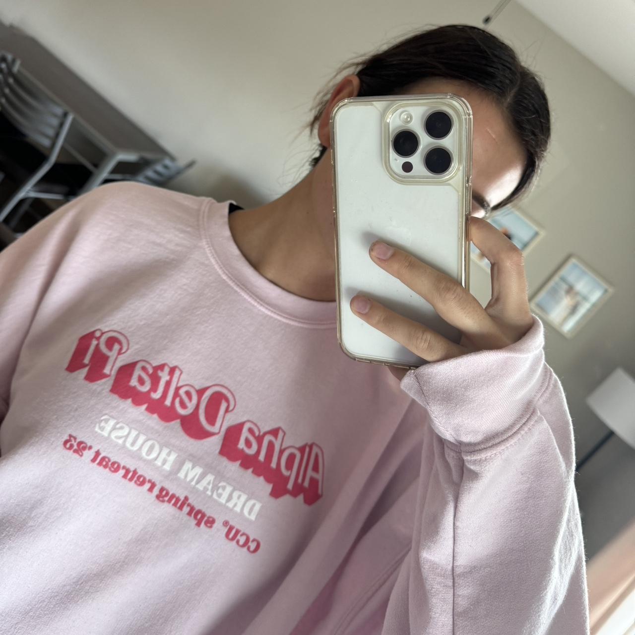 Alpha delta pi sweatshirt ADPi Barbie crewneck Size... - Depop
