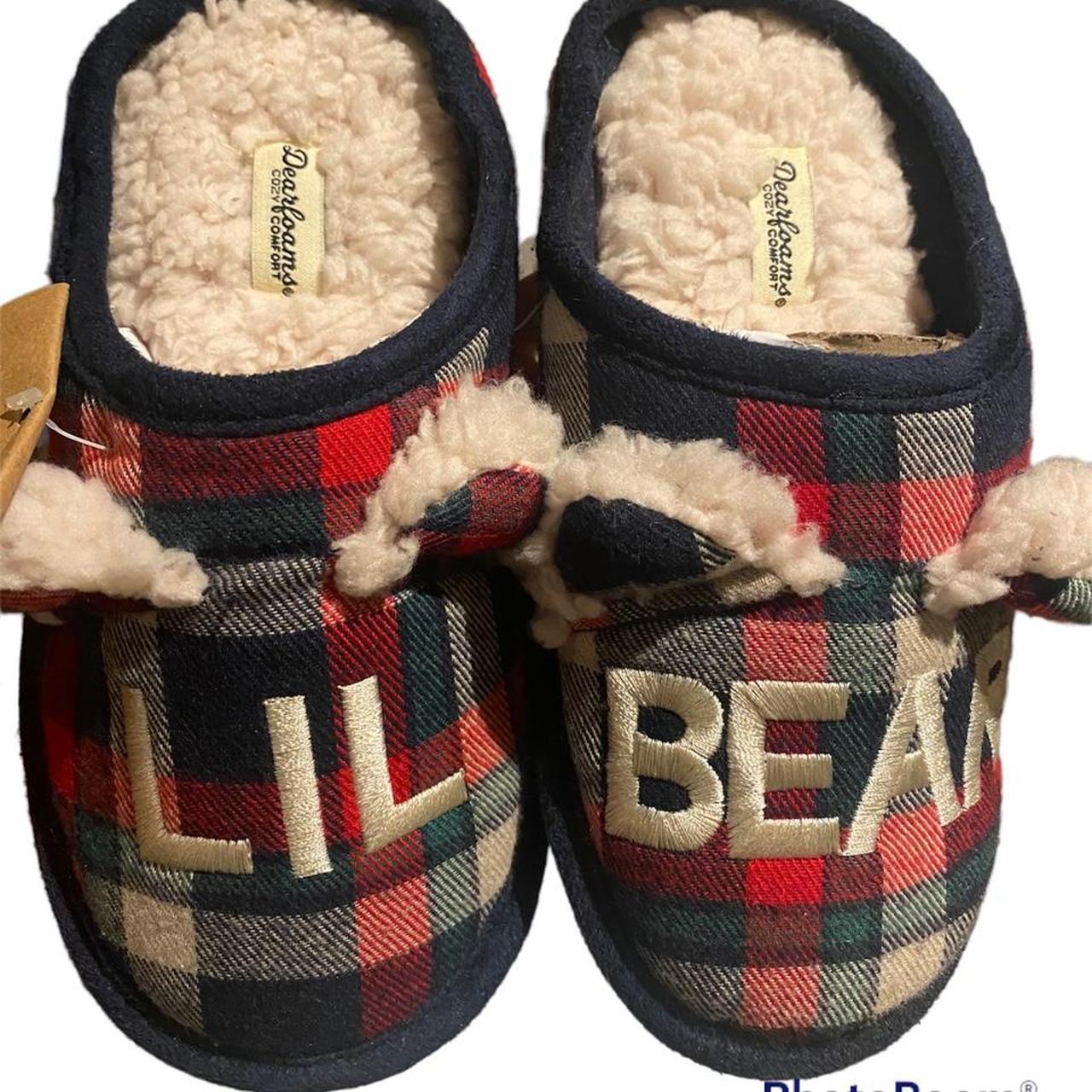 Dearfoam plaid online slippers