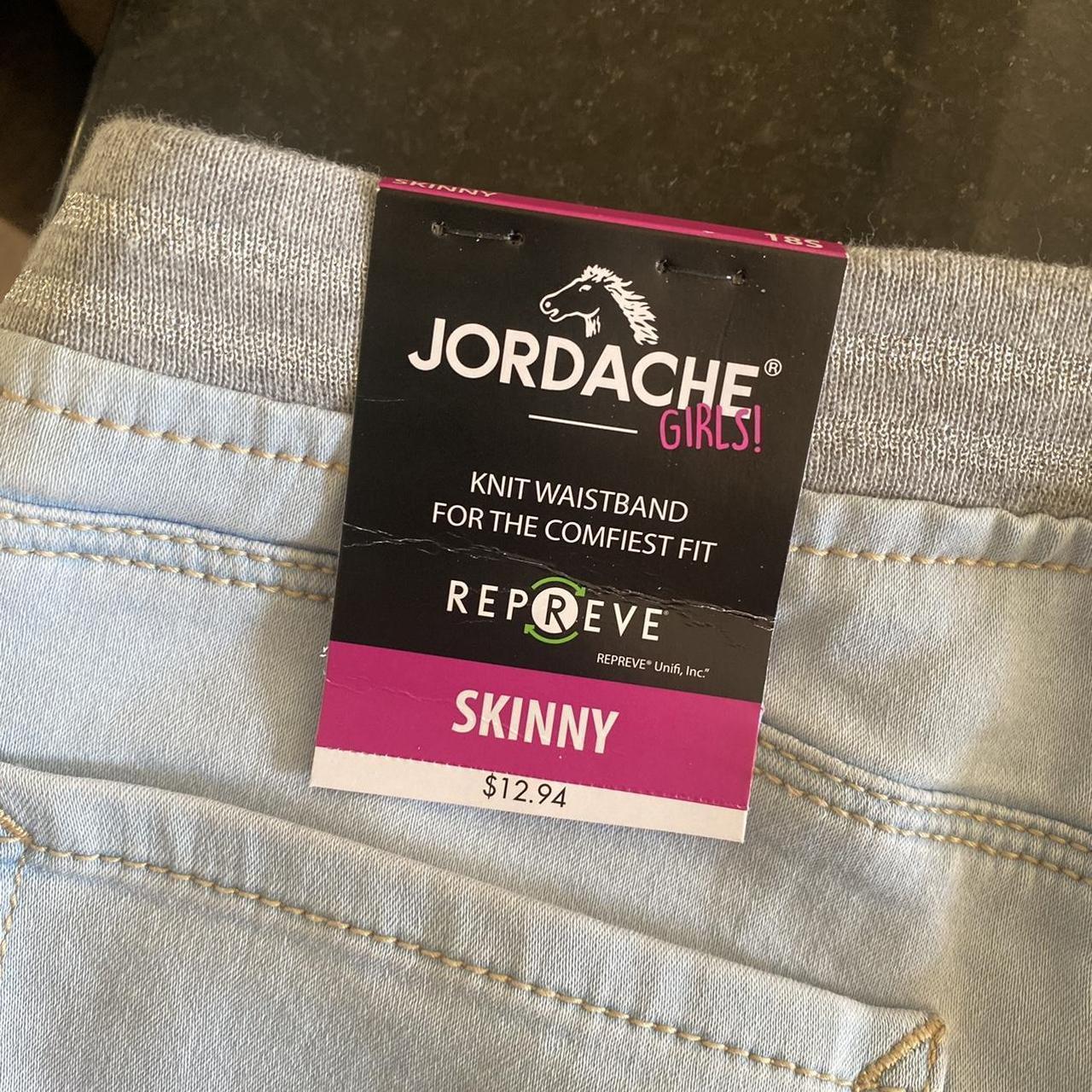 Jordache Girls Skinny Slim Denim Jeans Size 18