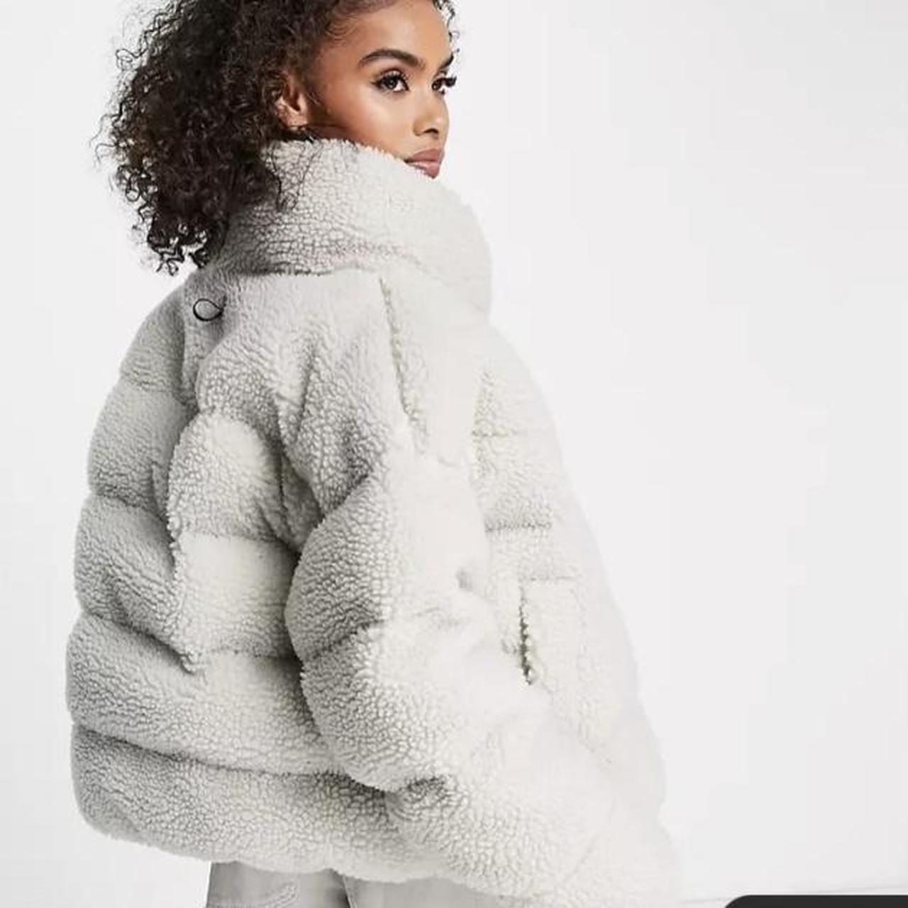 nike sherpa jacket women's white