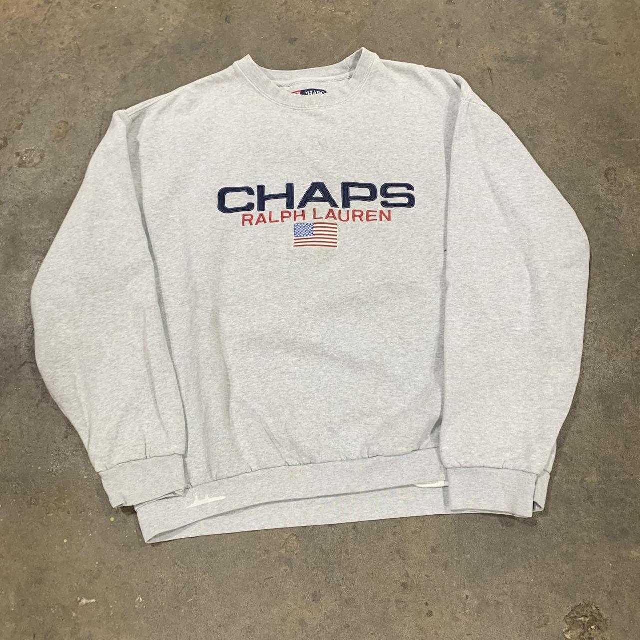 Chaps Men's Grey Sweatshirt | Depop