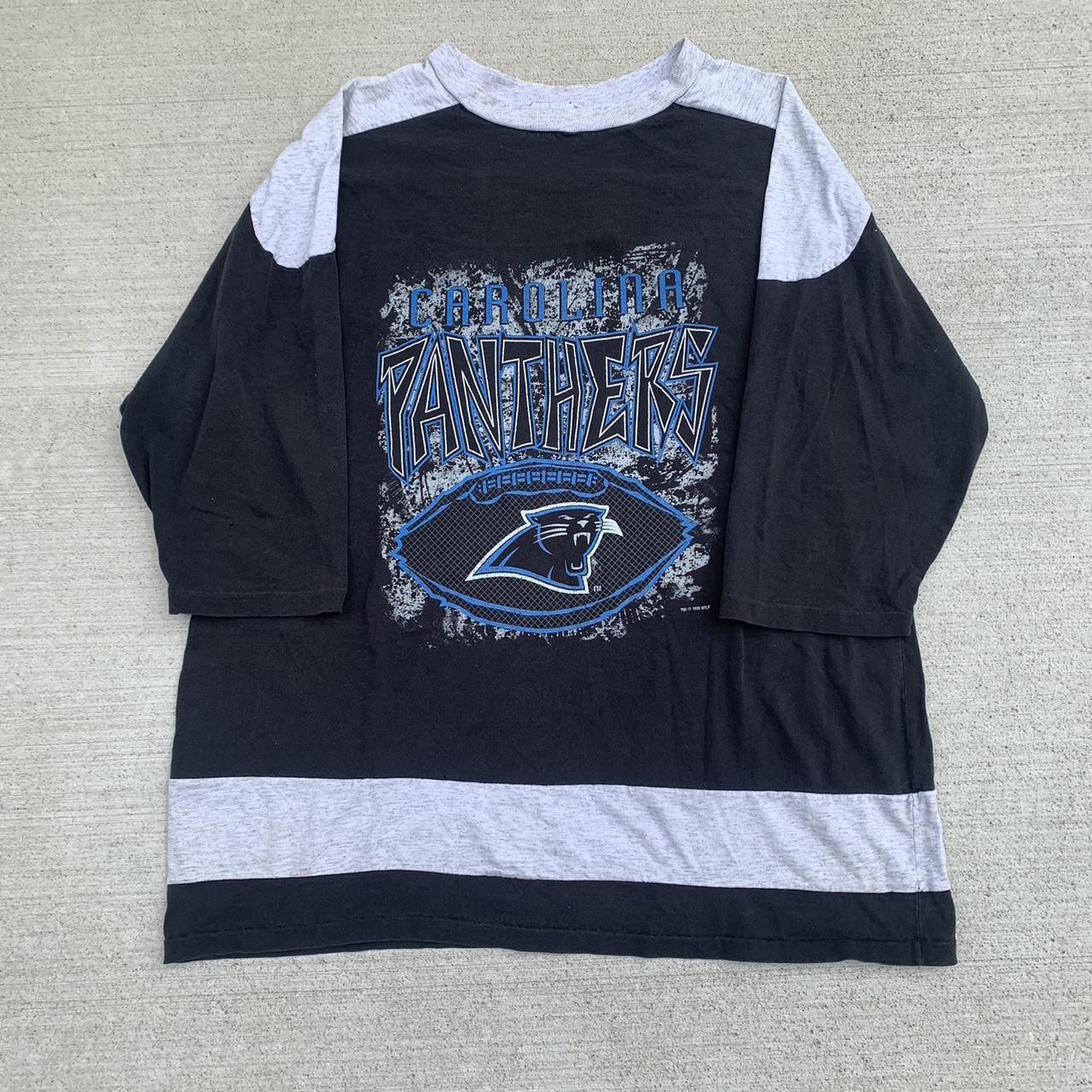 90s Vintage NFL Carolina Panthers Long Sleeve Shirt - Depop