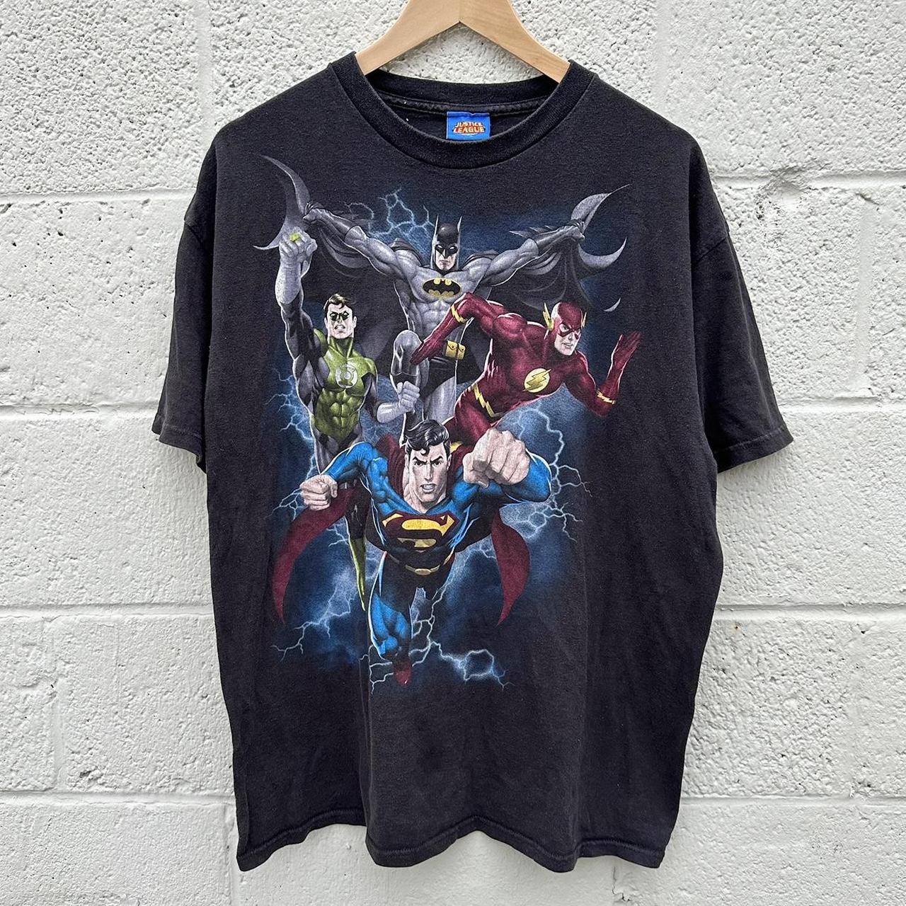 Vintage Justice League DC Comics Tshirt Men’s Sz... - Depop