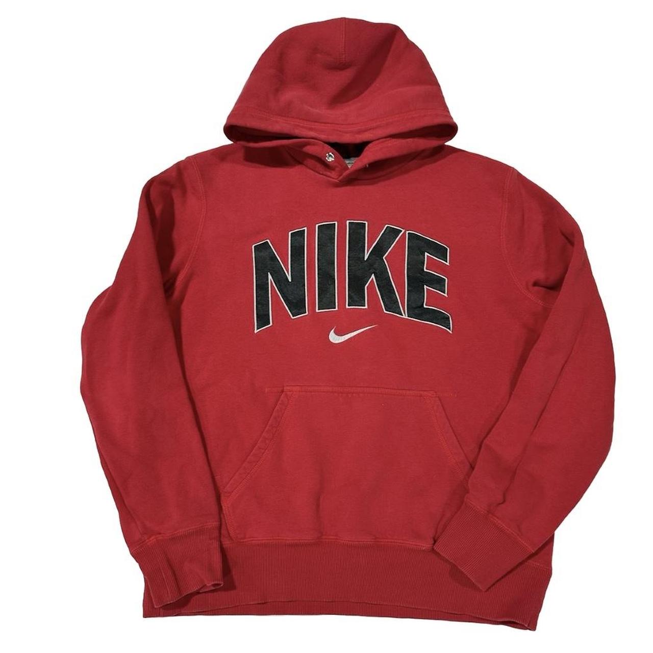 mens red nike pullover hoodie