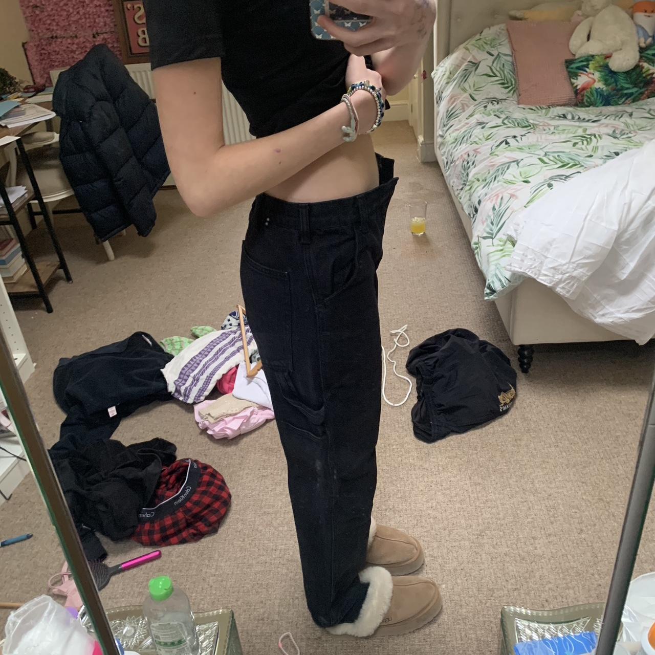 black brandy melville jeans !!!! way to small for... Depop